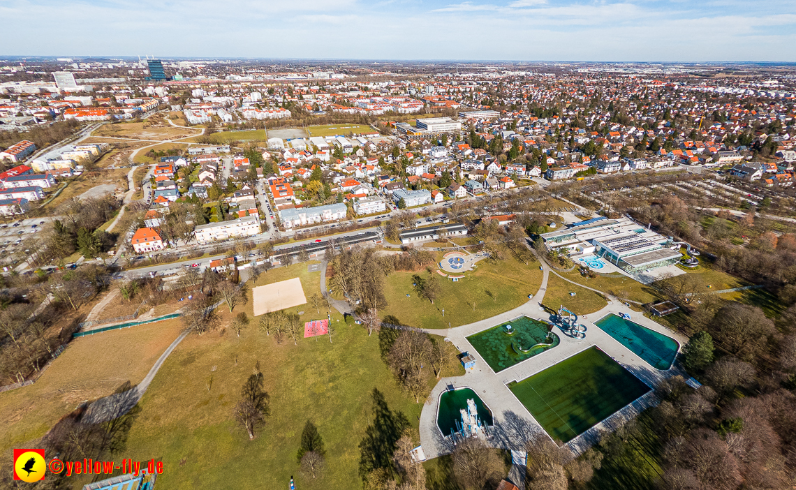 20.02.2023 - der Hachinger Bach und das Michaelibad in Neuperlach